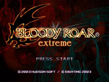 Bloody Roar Extreme (USA) screen shot title